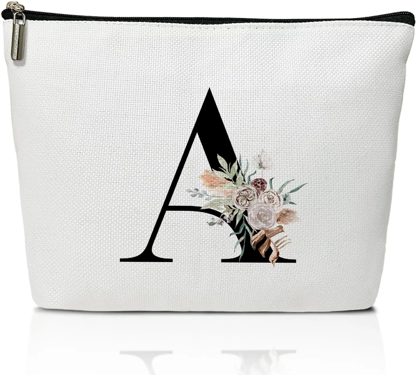 Make up bags for women, Small makeup bag for travel, Bridesmaid gifts for wedding day, Stuff bags for travel, Small makeup pouch for purse, Girls Weekend GiftsLetter-A