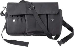 Makeup Brush Waist Bag Professional Cosmetic Organizer with Adjustable Belt Multi Pockets Canvas Storage for Brushes