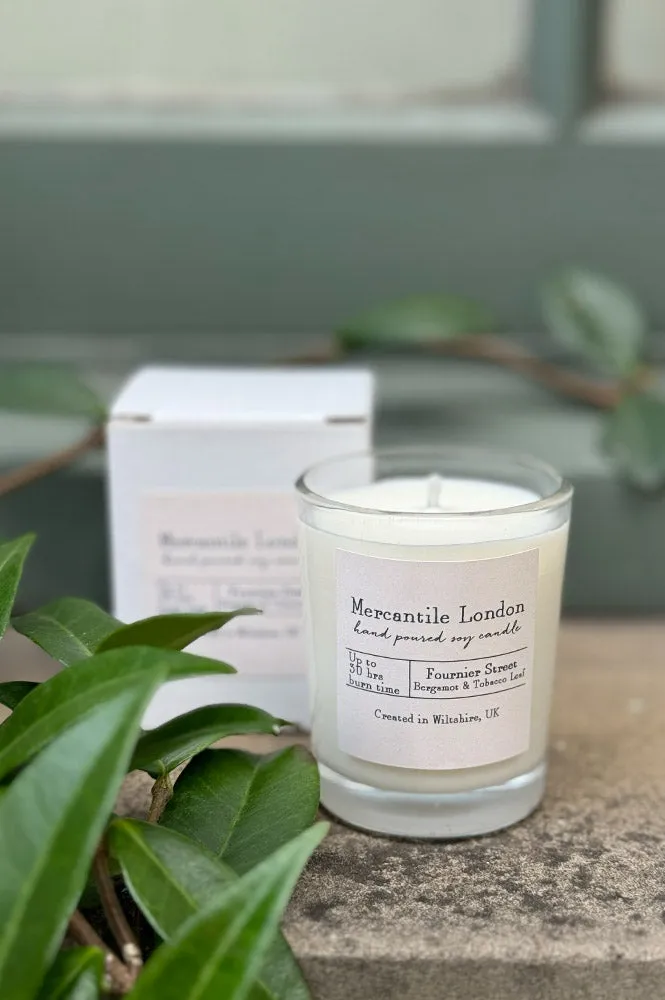 Mercantile London Fournier Street Bergamot And Tobacco Leaf Votive Candle