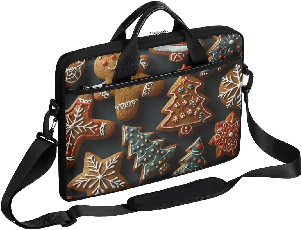 Modern Christmas Laptop Shoulder Bag Tablet Computer Notebook Sleeve Messenger Bags Carrying Case with Strap Briefcase Tote for 14 15 in Laptops