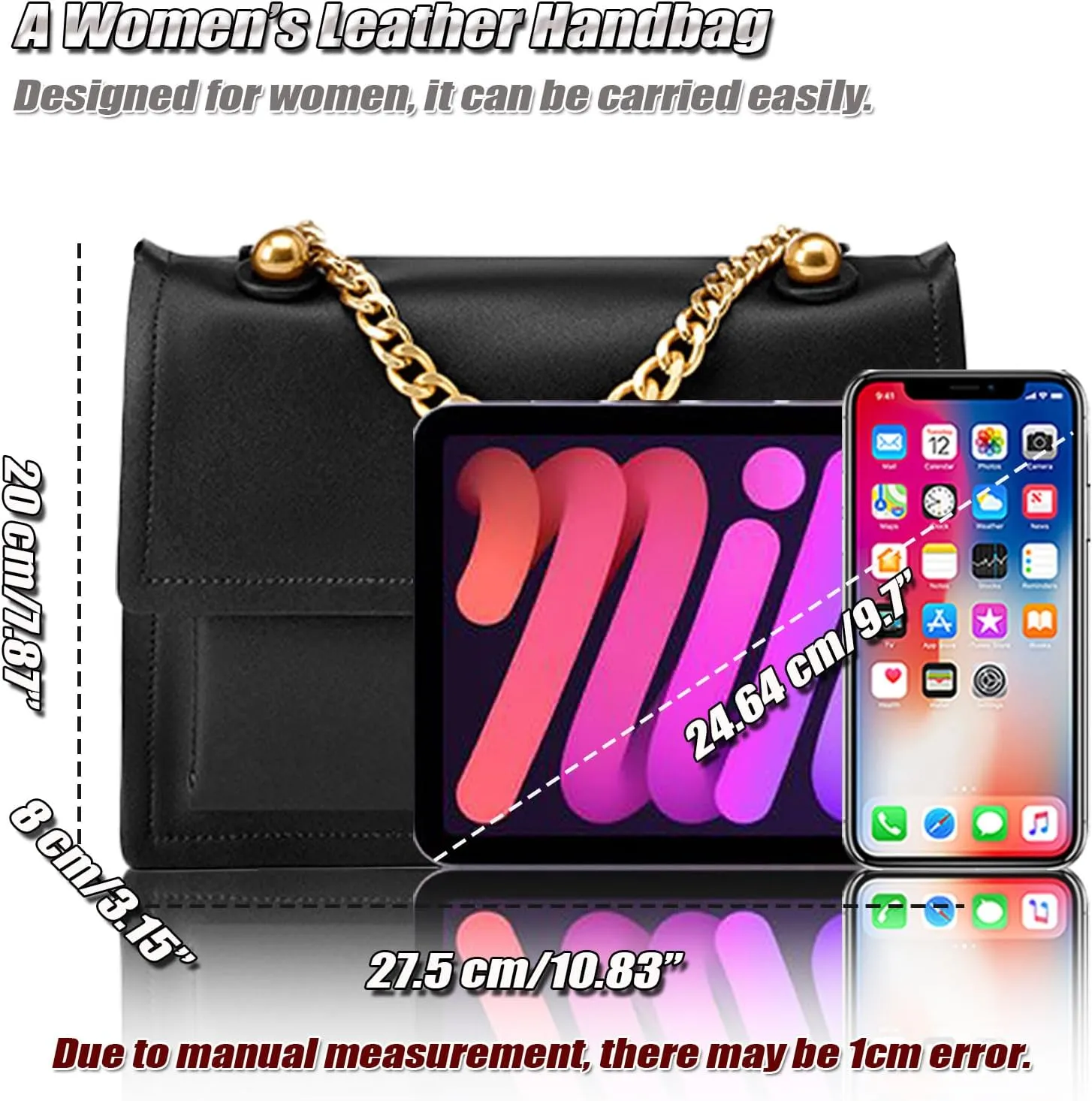 Modern Designer Shoulder Bag for Women Medium Leather Messenger Bags Elegant Hobo Bag Handbag for Ladies