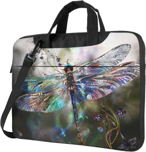 Modern Dragonfly Print Laptop Tote Bag Laptop Tote Bag Travel Bag Business Computer Bag Work Bag for Men Women