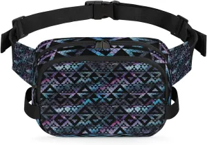 Modern Triangle Abstract Fanny Packs for Women Men Fashion Waist Packs Belt Bag Water-resistant Crossbody Bag Waist Pouch Waist Pack Hip Bum Bag for Hiking Casual Travel Cycling