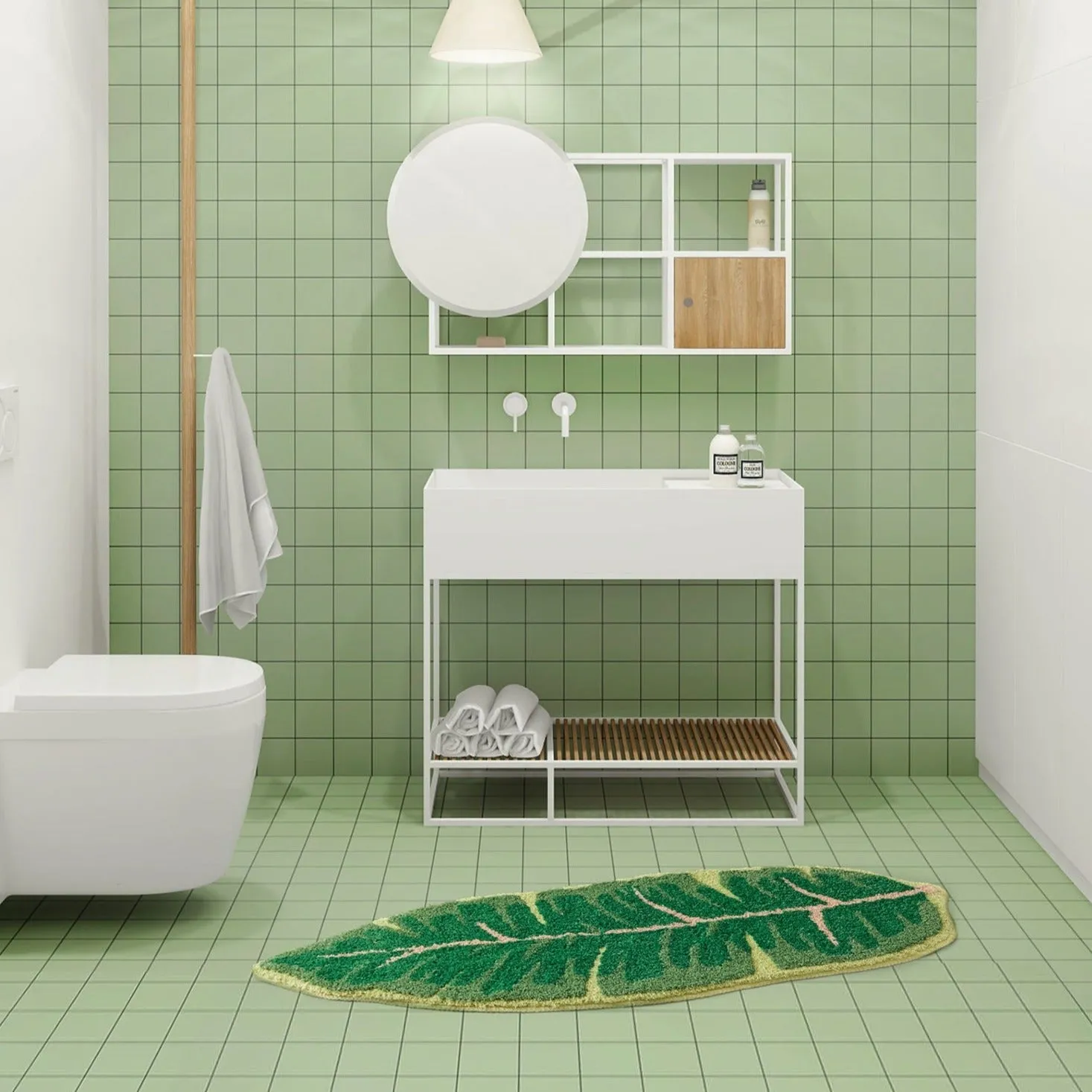 Monstera Leaf Mat