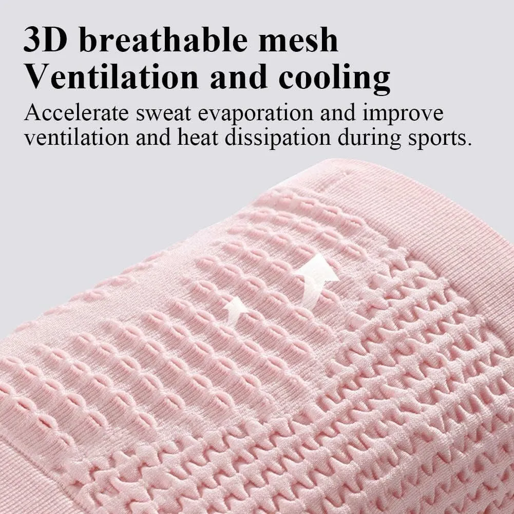 Multifunctional Knit Breathable Concealed Waist Bag,Large Capacity Adjustable Running Belt,Versatile Waist Pack for Outdoor Running and Cycling Adventures (Pink, Medium)