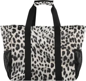 Nander Fashionable Leopard Print Foldable Tote Bag Waterproof Sandproof Women Beach Bag Handbag Gym Bag