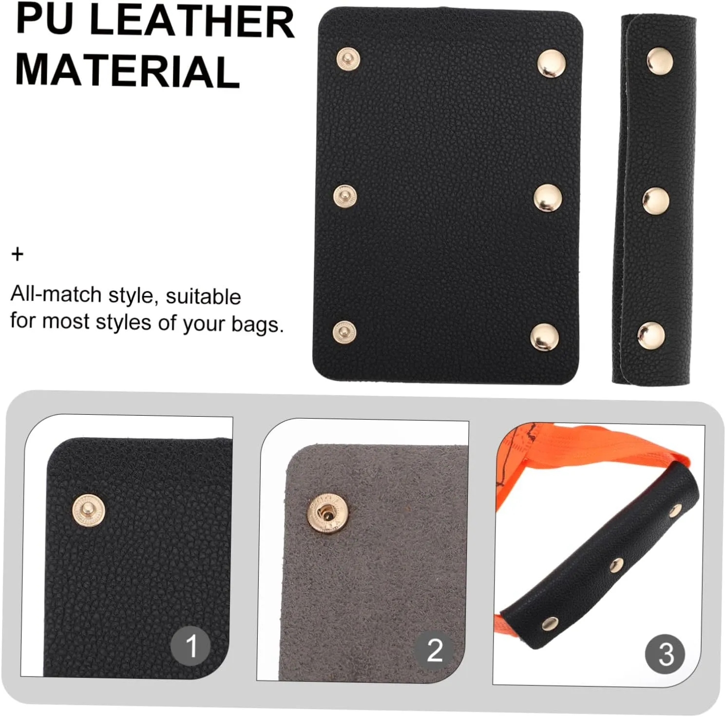 NUOBESTY 8 Pcs Luggage Handle Wrap Grip Bag Handle Protector for Handbags Tote Bag Saddle