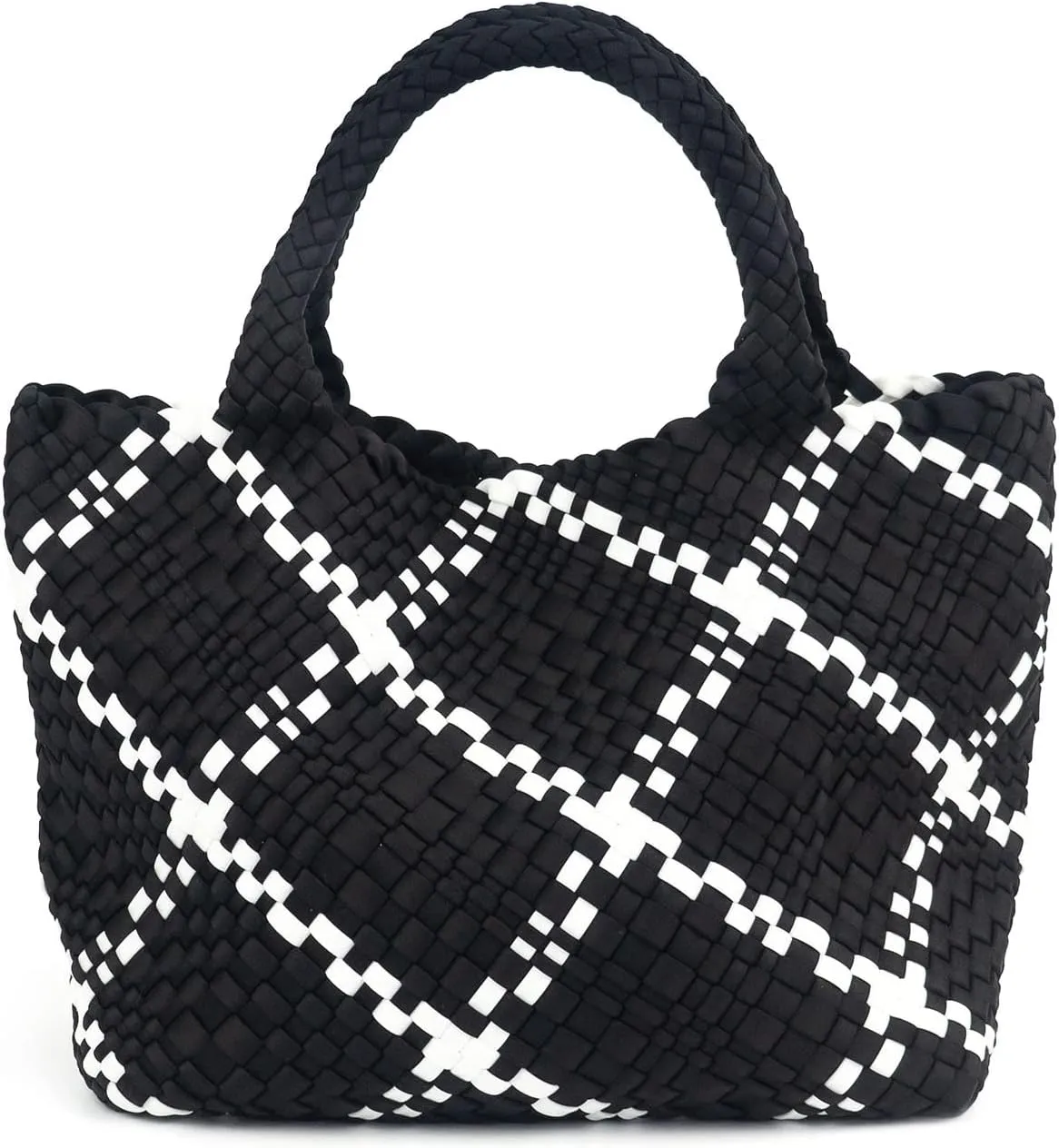 ORAD Women Tote Bag Large Neoprene Tote Bag Fashion Woven Bag Neoprene Tote Handbag Roomy Shoulder Bags for Beach, Gym, Trave