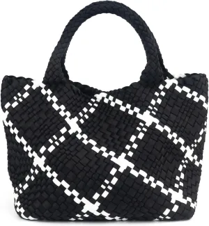 ORAD Women Tote Bag Large Neoprene Tote Bag Fashion Woven Bag Neoprene Tote Handbag Roomy Shoulder Bags for Beach, Gym, Trave