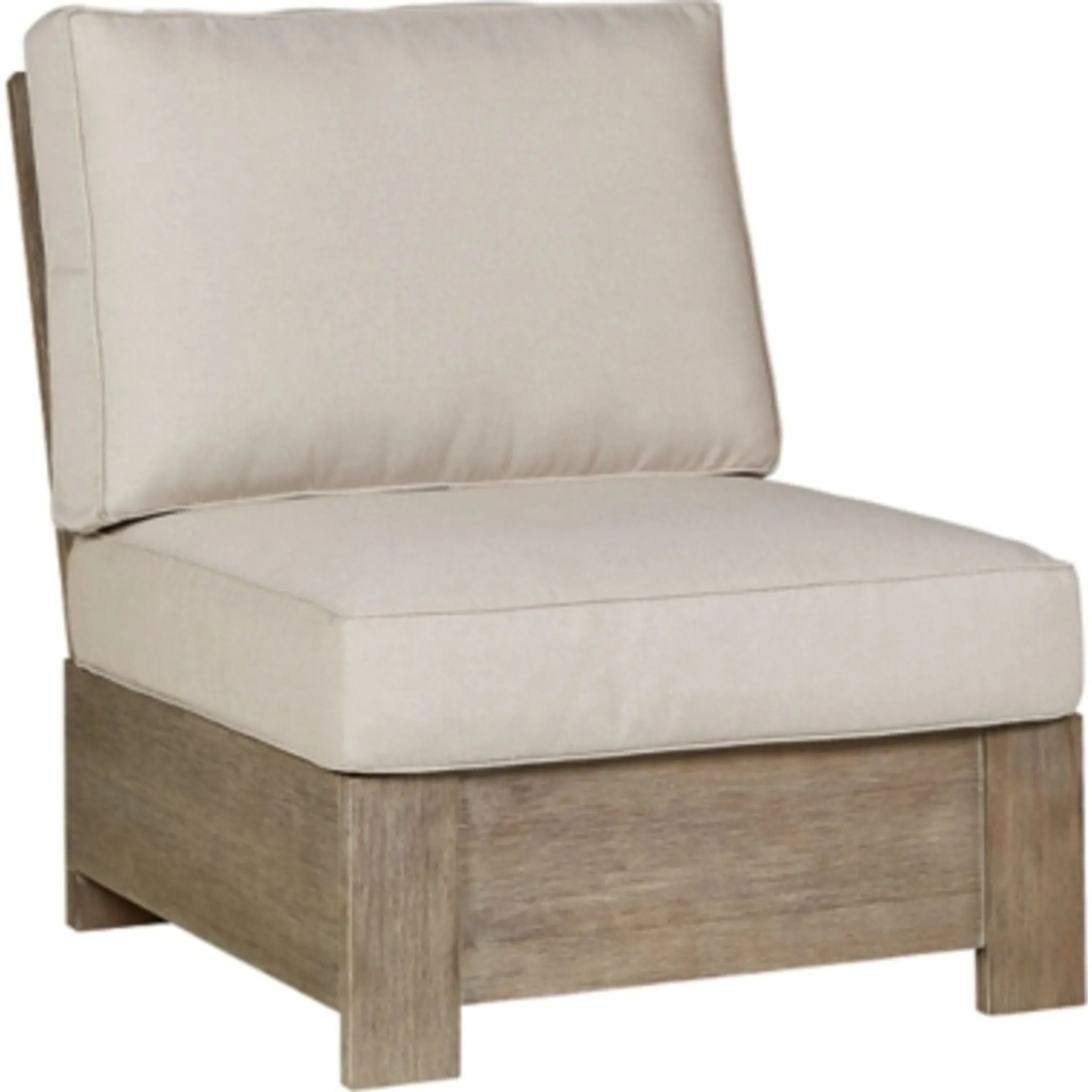 Outdoor Silo Point Armless Chair with Cushion