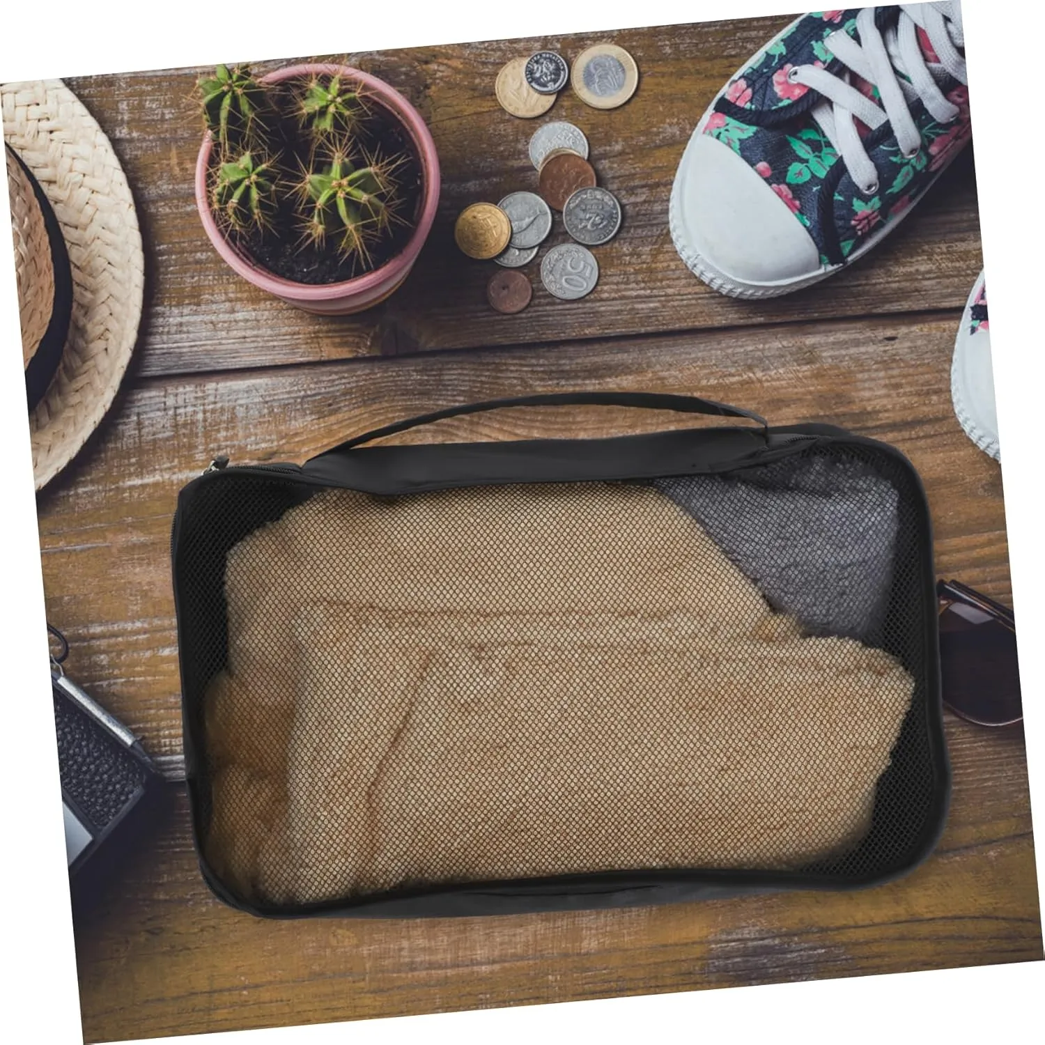 Oxford Fabric Storage Bag Set 6pcs Blanket Storage Fabric Storage Bin Closet Organizer Bag Luggage Storage Comforter Bag Windowed Access