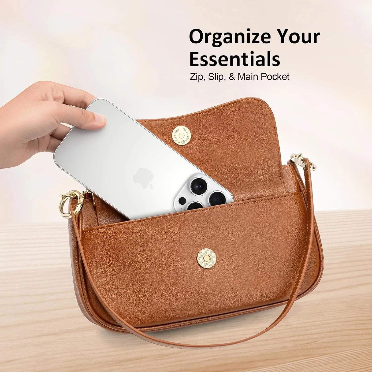 Peacocktion Shoulder Bag for Women Trendy Small Vegan Leather Crossbody Purses Handbags