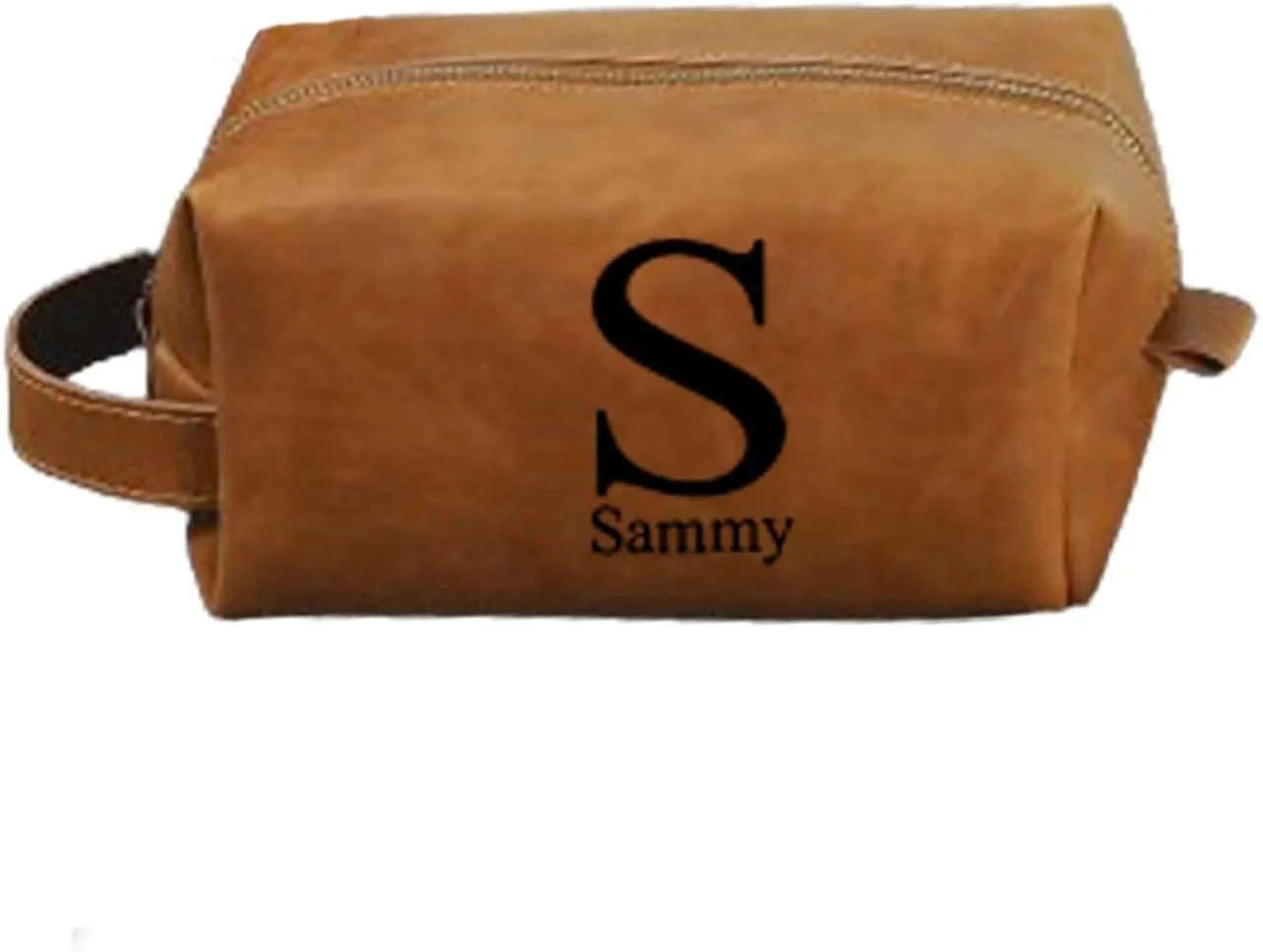 Personalized Leather Mens Toiletry BagCustom Travel Makeup Bag Engraved Dopp Kit Cosmetic Bag Father Groomsmen Boy Friend Gifts