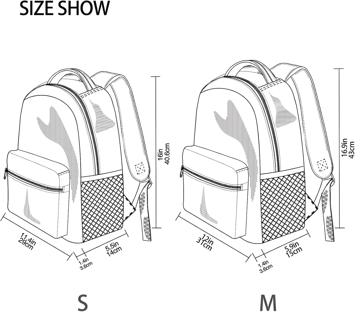 Pfrewn Custom Backpacks Personalized Haba Dog Bookbag with Name Boys Girls Funny School Backpack 17"