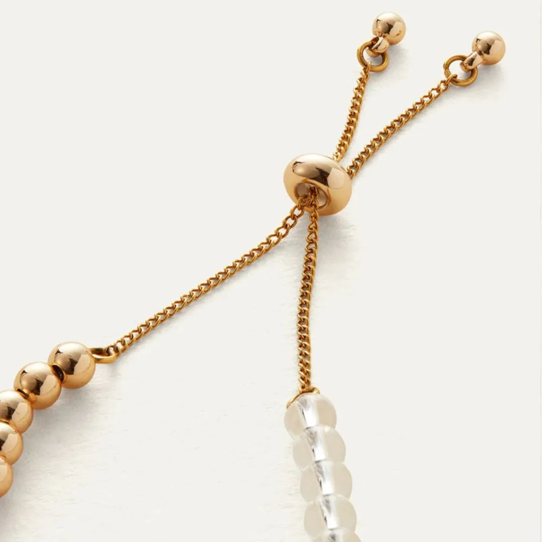 Pia Bracelet (Gold   Clear)