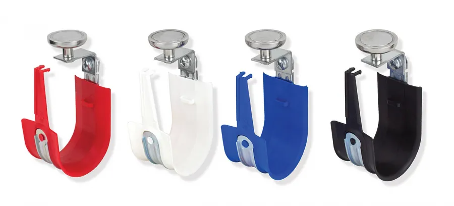 Platinum Tools HPH16MV-10 1" 90 Degree Top Mount HPH J-Hook Size 16 White with Magnet 10pc Box