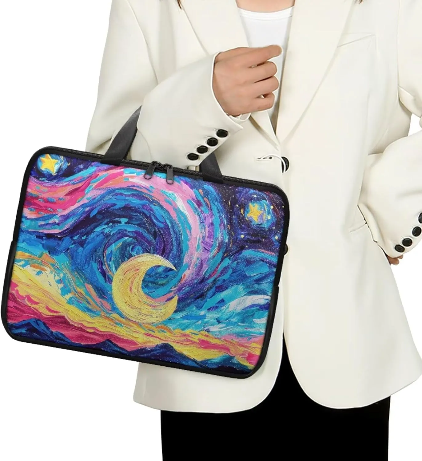 PU Leather Laptop Bag Design for Business Professional Commuter, Protective Sleeve Fits Laptop