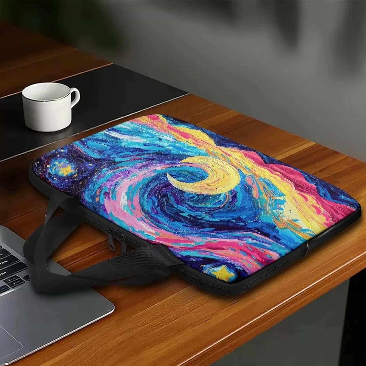 PU Leather Laptop Bag Design for Business Professional Commuter, Protective Sleeve Fits Laptop