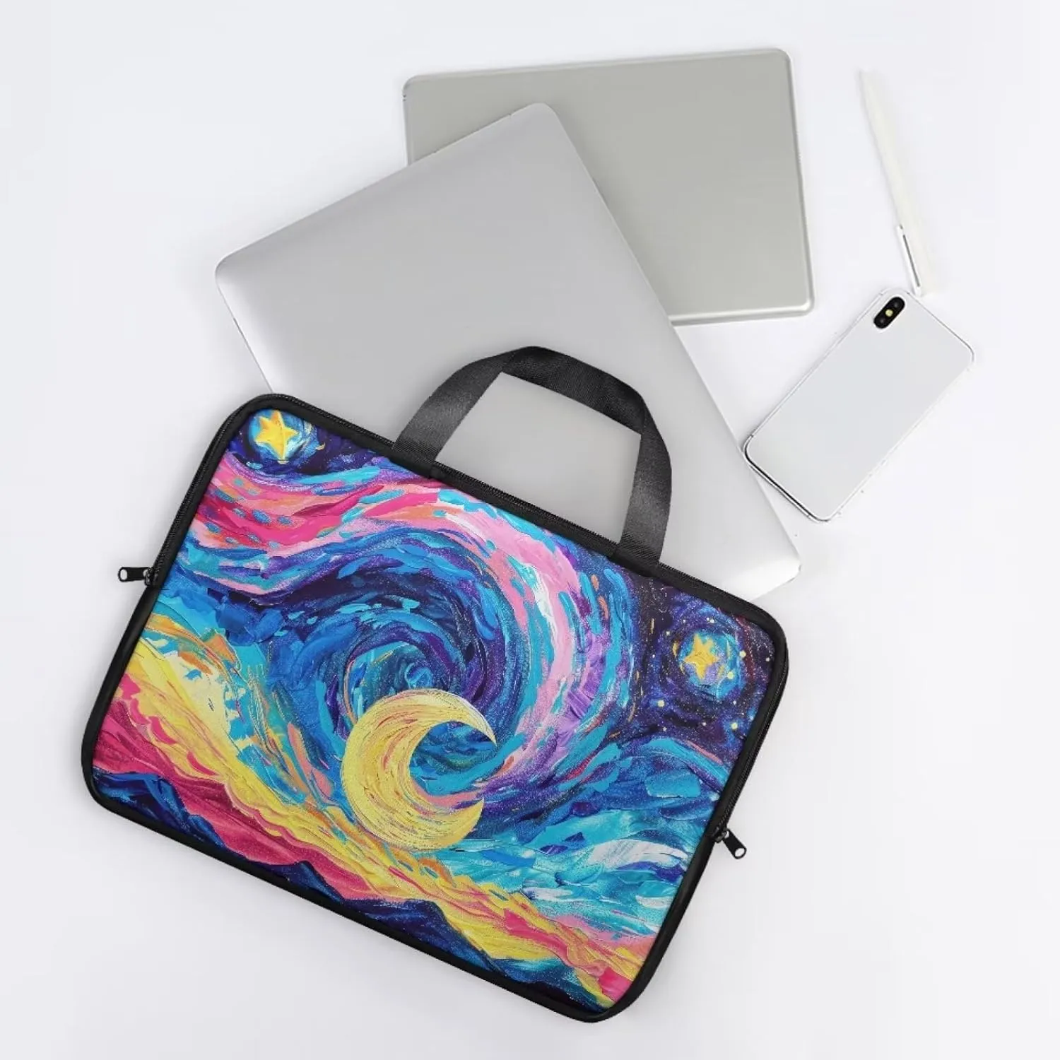 PU Leather Laptop Bag Design for Business Professional Commuter, Protective Sleeve Fits Laptop