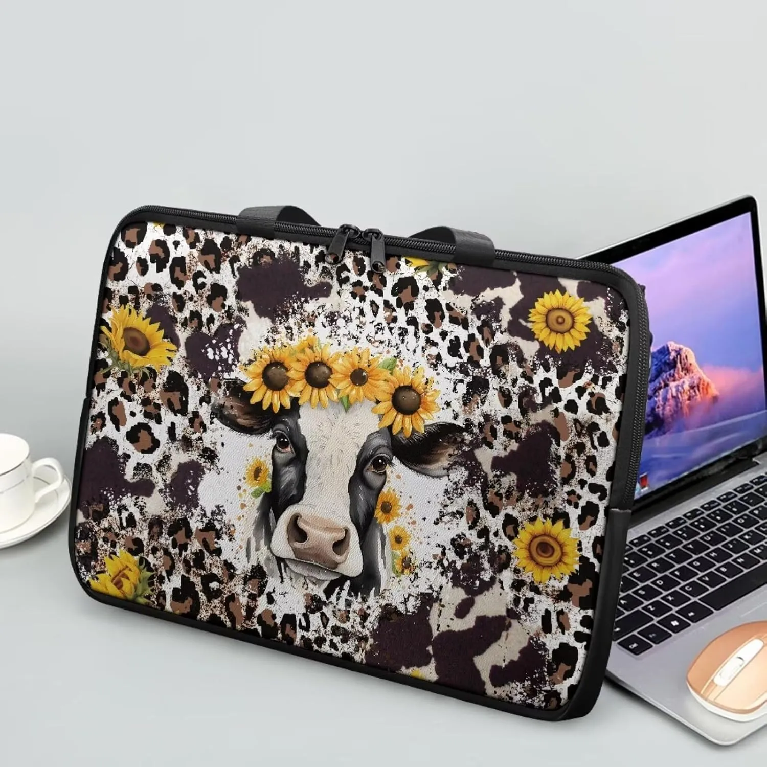 PU Leather Laptop Bag Design for Business Professional Commuter, Protective Sleeve Fits Laptop