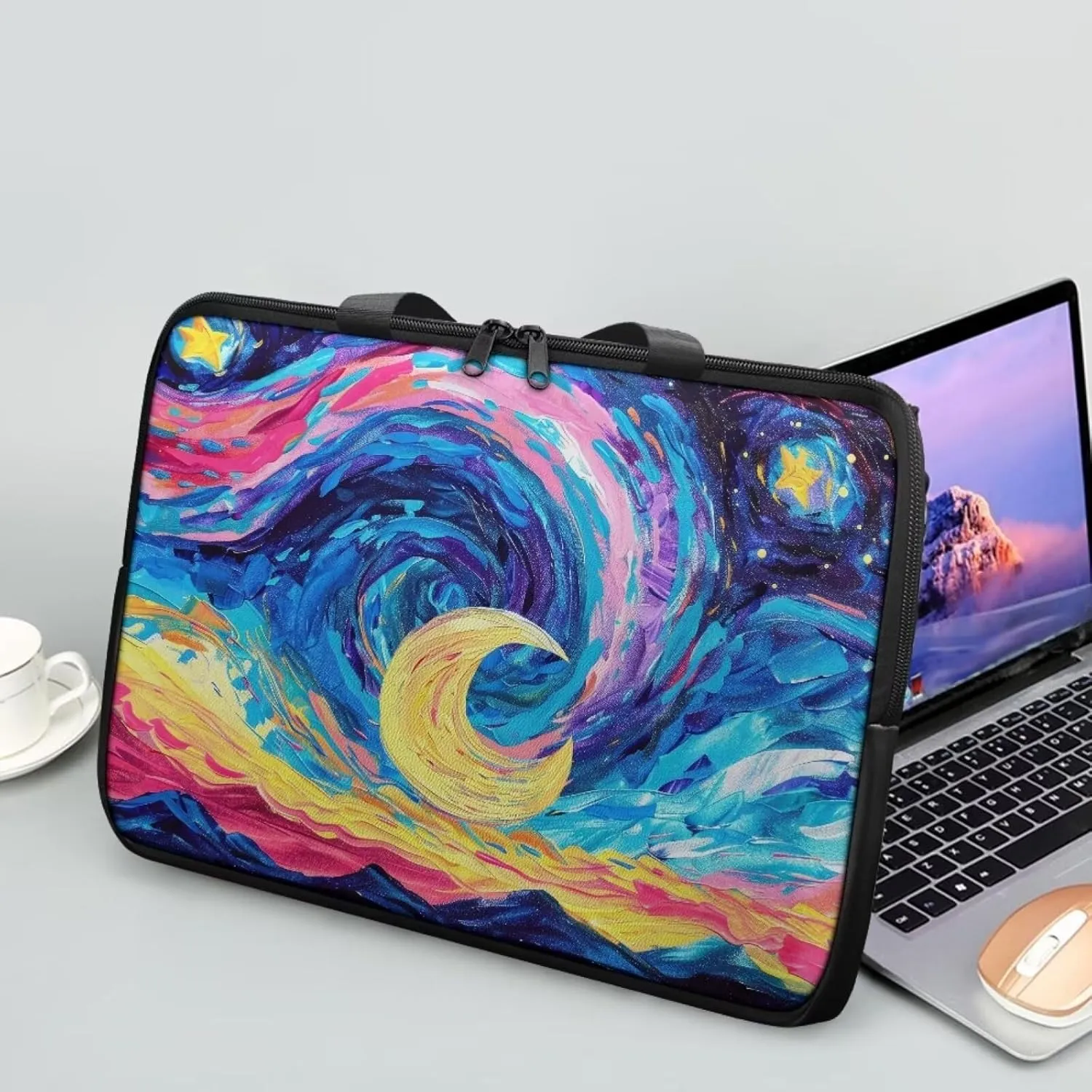 PU Leather Laptop Bag Design for Business Professional Commuter, Protective Sleeve Fits Laptop