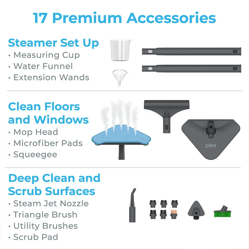 PureClean™ XL Rolling Steam Cleaner