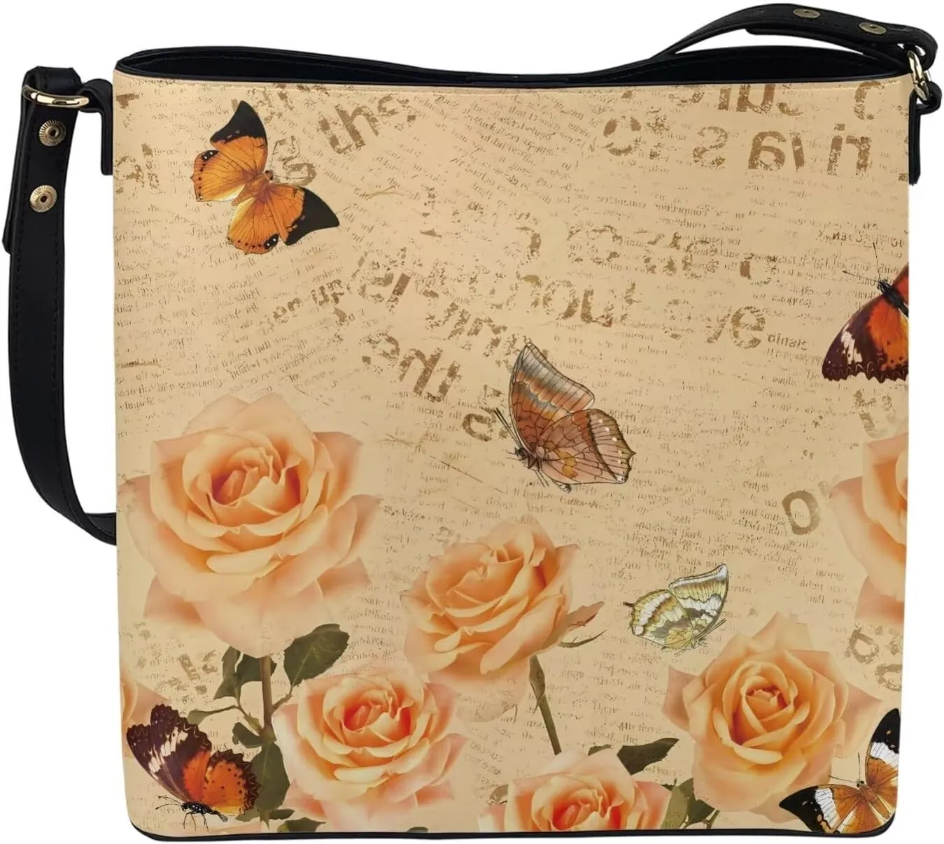 Retro Hobo Purse and Wallet Roomy Leather Bucket Bags with Straps and Pockets