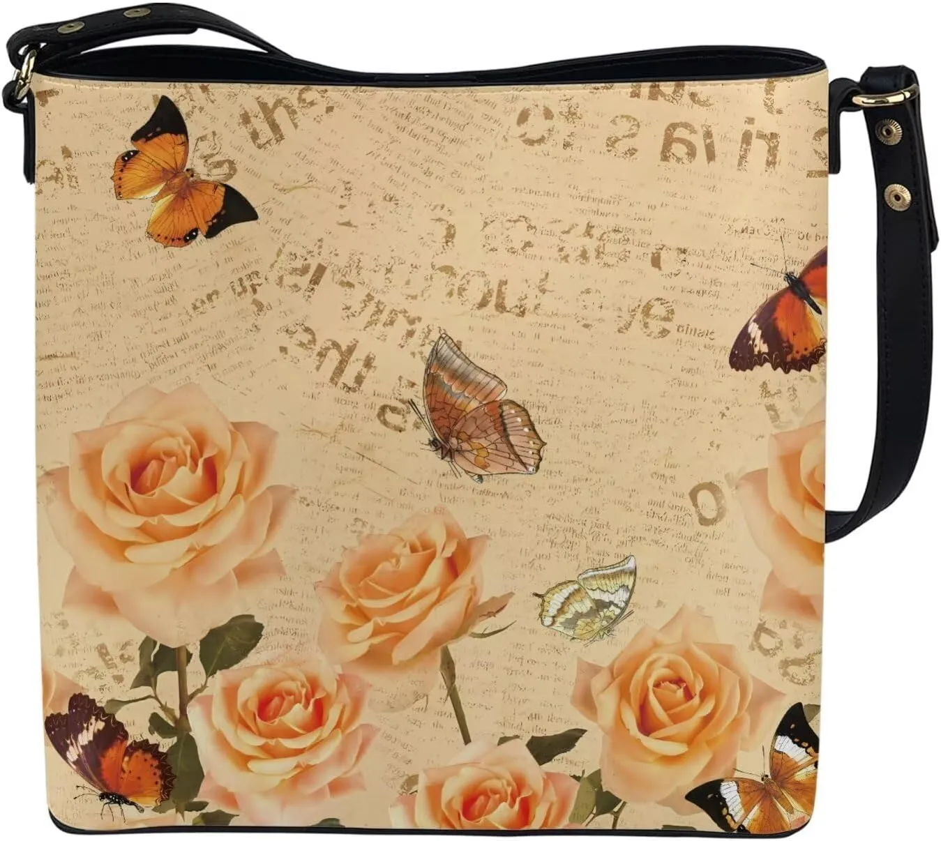 Retro Hobo Purse and Wallet Roomy Leather Bucket Bags with Straps and Pockets