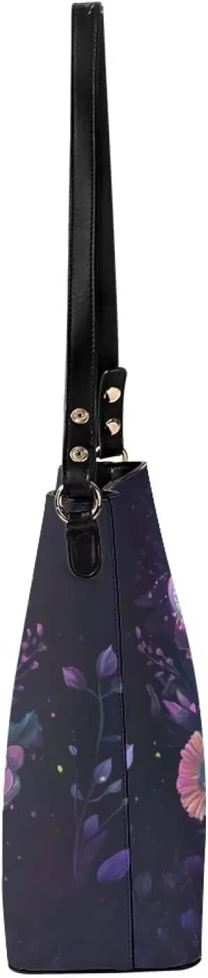 Retro Hobo Purse and Wallet Roomy Leather Bucket Bags with Straps and Pockets