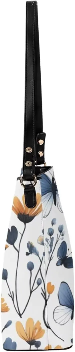 Retro Hobo Purse and Wallet Roomy Leather Bucket Bags with Straps and Pockets