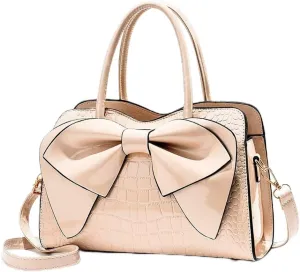 Satchel Handbag for Women Designer Tote Purse Leather Shoulder Bag Roomy Top Handle Satchel Purse for Office Dating