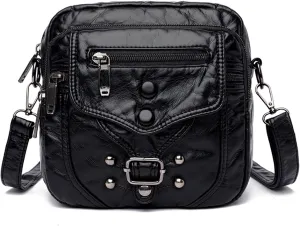 Shoulder Bag Large Capacity Waterproof Canvas Handbag with Shoulder Strap Stylish and Versatile Leisure Bag(Black)