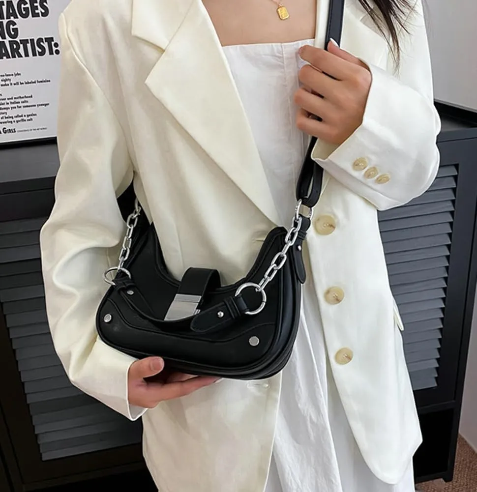 Shoulder Bag Purse for Women Trendy Plaid Hobo Bags Small Crescent Saddle Bags Tote Handbag Crossbody Bag