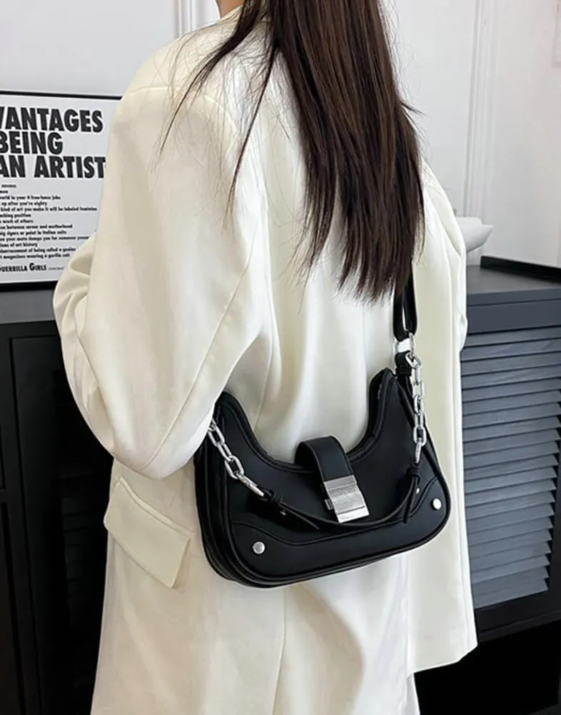 Shoulder Bag Purse for Women Trendy Plaid Hobo Bags Small Crescent Saddle Bags Tote Handbag Crossbody Bag