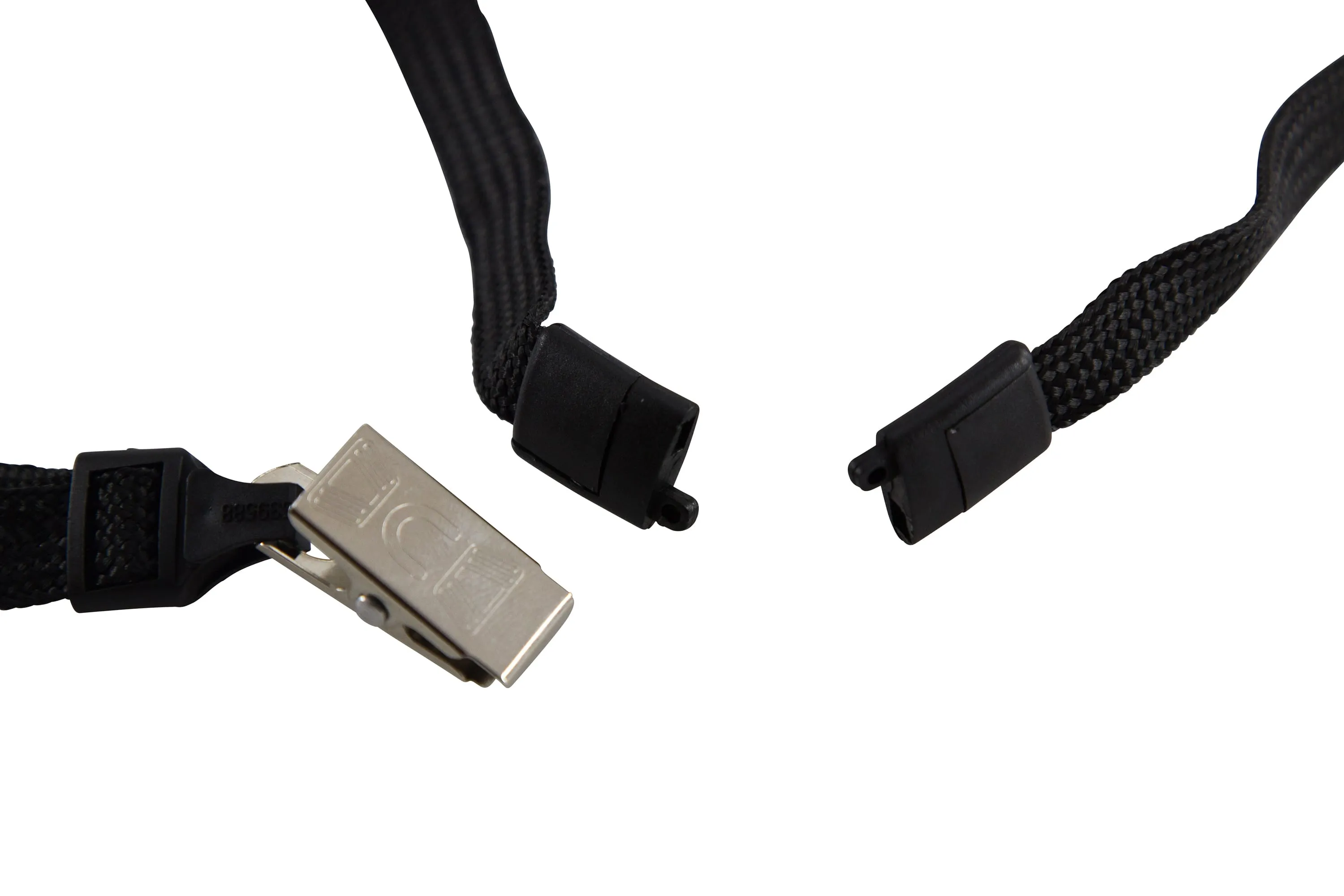 SICURIX Lanyard BLACK BD Clip 12 Pack (65524)