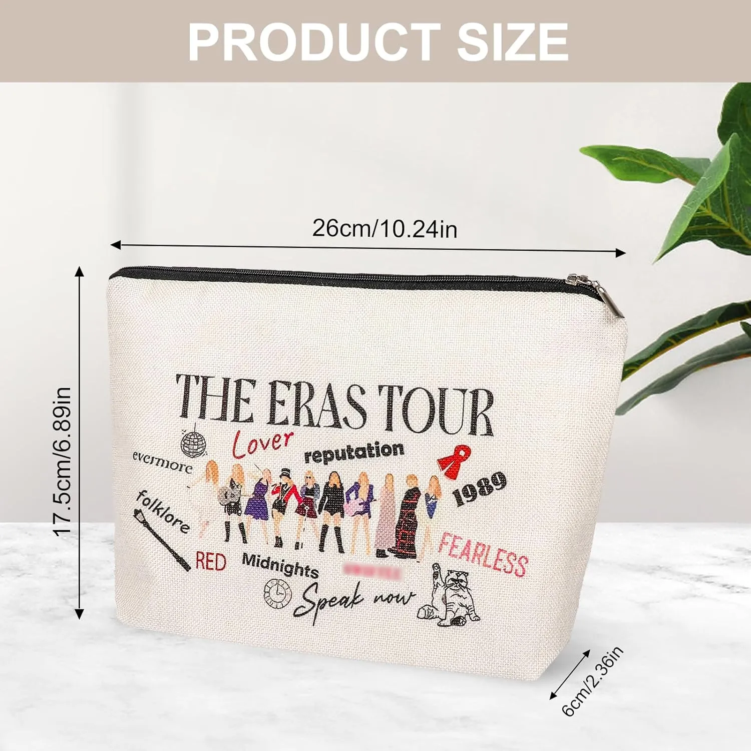 Singer Makeup Bag, Wallet Travel Cosmetic Bag Makeup Bag Gifts for Women Sister Mum Music Lover Singer Fans Bride Bridesmaid Cosmetic Bag (D)