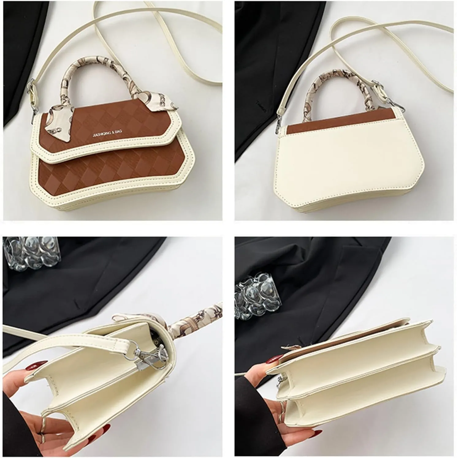 Small Hobo Bags for Women PU Leather Purses and Handbags Shoulder Bags Ladies Crossbody Bags Top Handle Tote Bag (E)