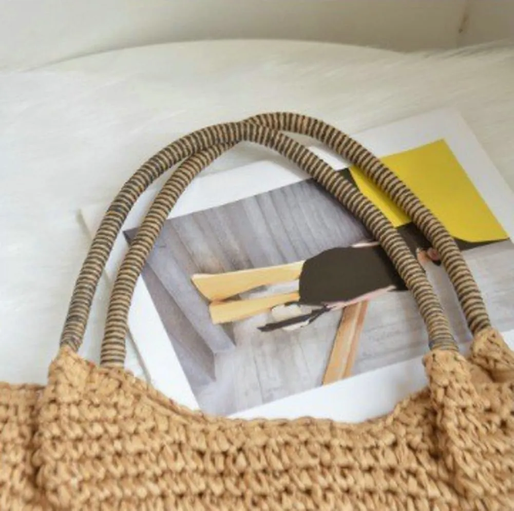 Straw Hobo Bag for Women Trendy Tote Bags Woven Shoulder Bag Large Summer Beach Handbag Purse