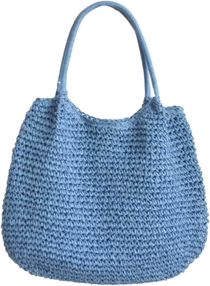 Straw Hobo Bag for Women Trendy Tote Bags Woven Shoulder Bag Large Summer Beach Handbag Purse