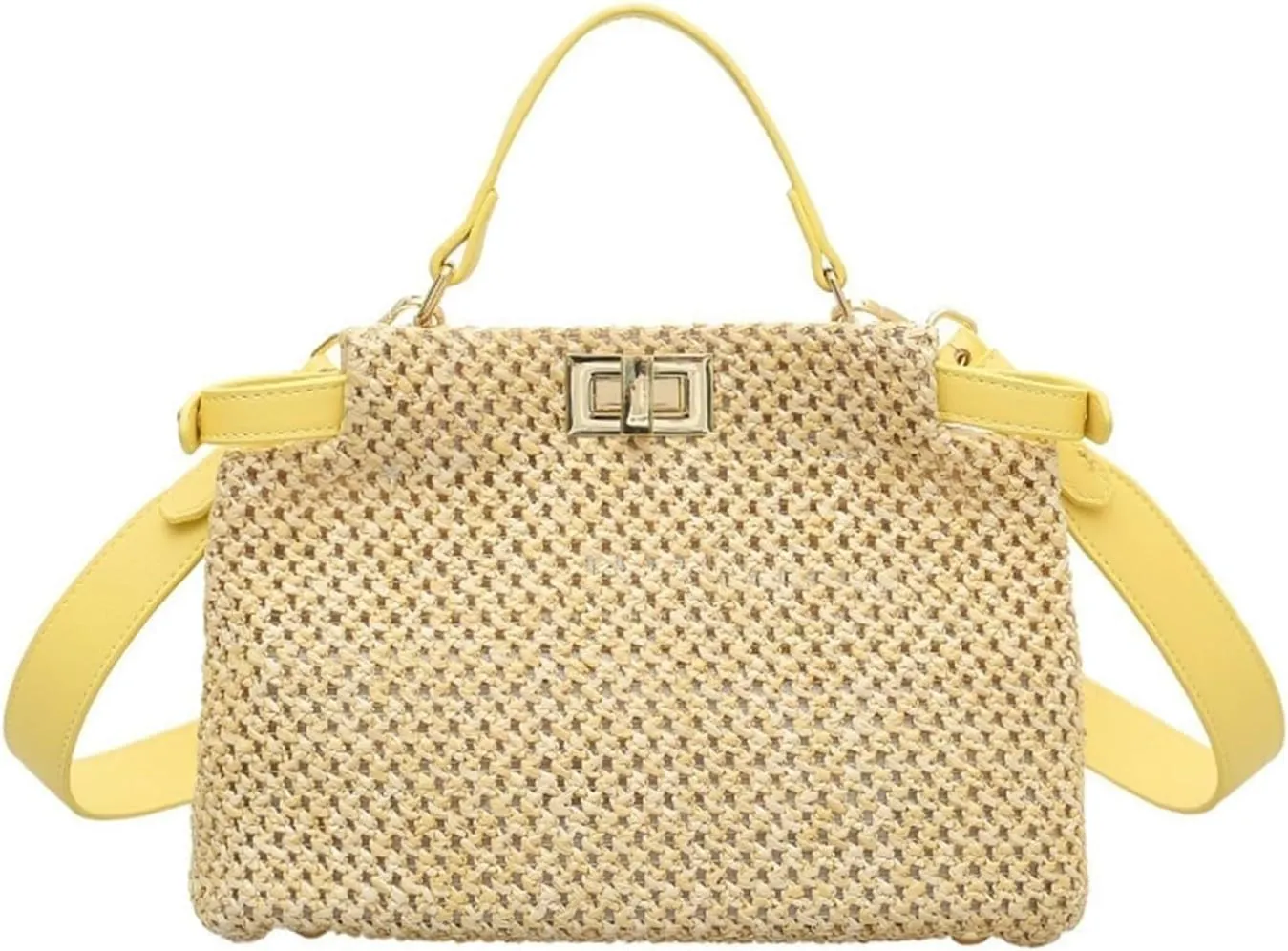 Straw Purses for Women 2024 Beach Bag for Women Small Tote Bag Straw Shoulder Bag Chic Handbag Satchel Crossbody Bag Purses