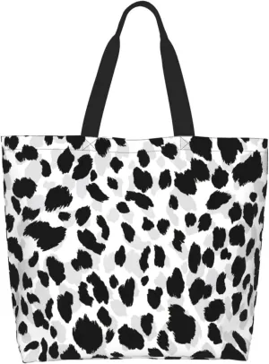 Stylish Print Tote Bag Extra Large Reusable Grocery Shopping Shoulder Tote Bag Portable Storage Handbag