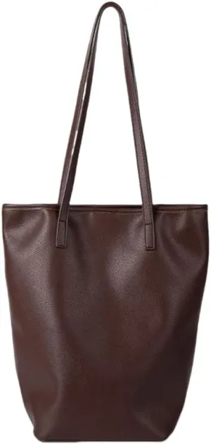 Stylish PU Leather Bucket Handbag For Ladies Shoulder Bag Large Capacity Shopper Bags For Office And Casual Travel