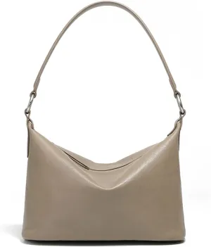 Stylish Soft Leather Shoulder Bags for Women - Lightweight Hobo Crossbody Handbag with 2 Straps for Everyday Use