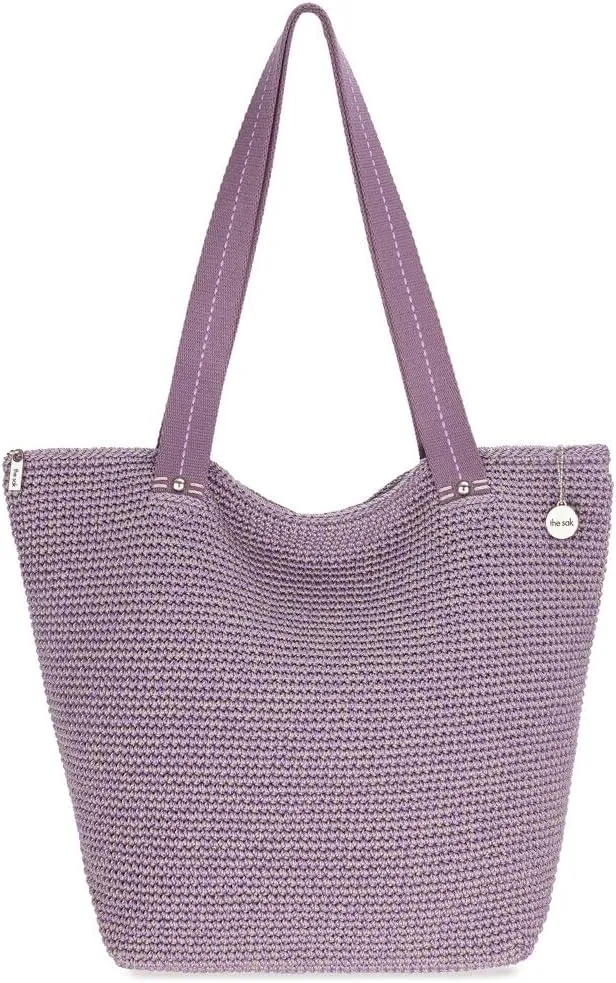 The Sak Mendocino Recycled Large Tote, Roomy Hobo Bag with Dual Shoulder Straps, Heather Static