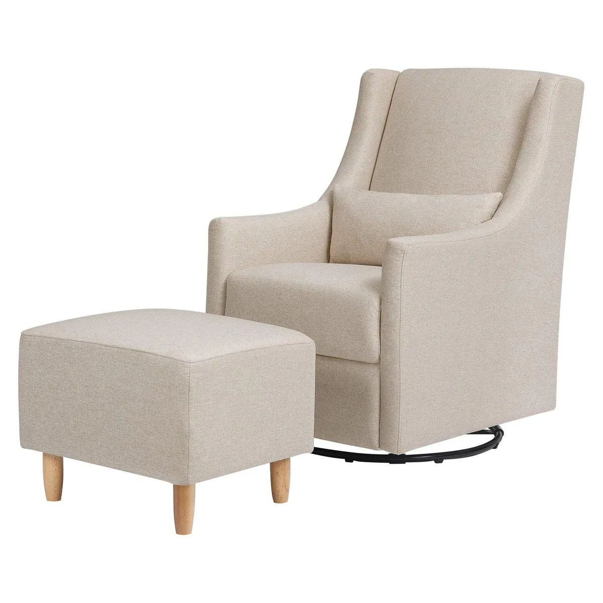 Toco Swivel Glider and Ottoman
