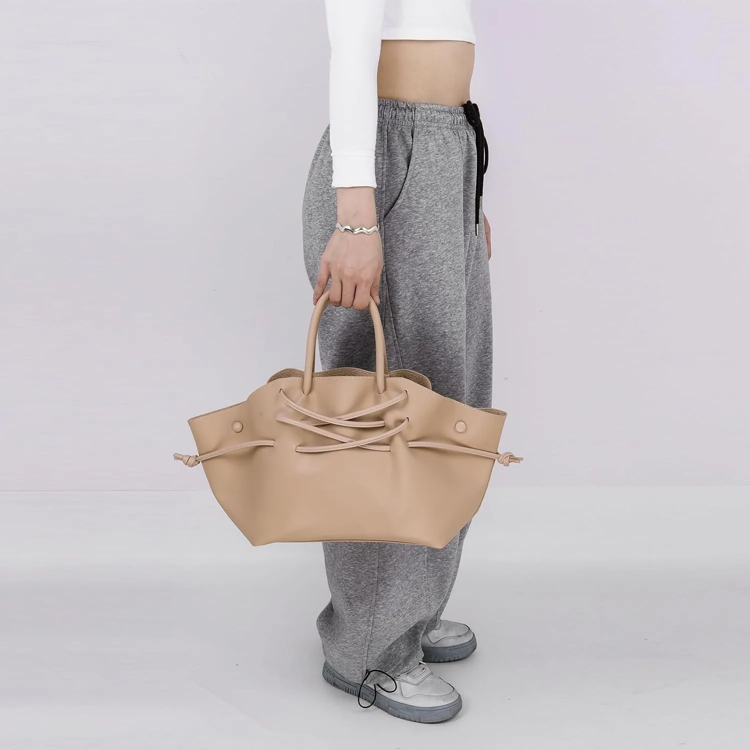 Tote Bags for Women, Large Capacity Crossbody Bag Set PU Top-Handle Tote Shoulder Bags Designer Satchel Bag