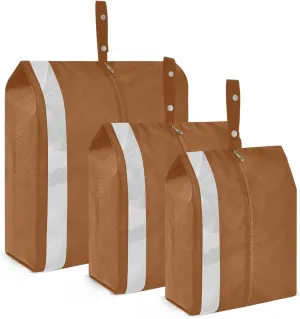 Travel Packing Bags Saddle Brown Foldable Suitcase Organizer Bags Set Luggage Packing Organizers