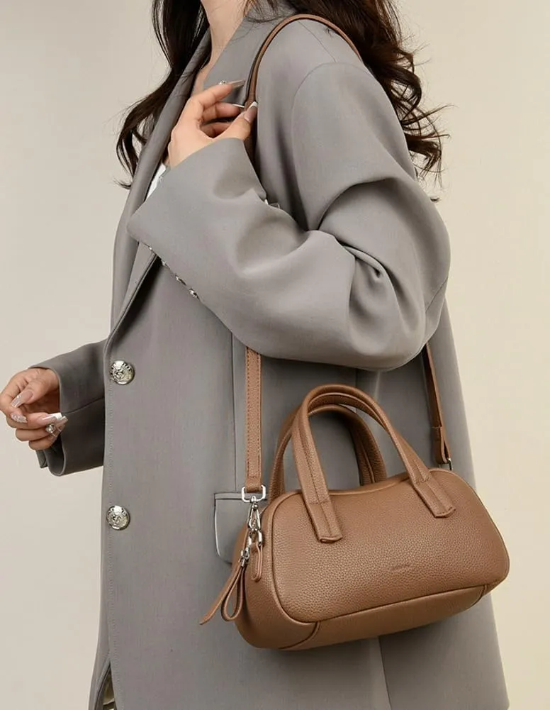 Trendy Crossbody Bags for Women Vegan Leather Shoulder Handbag Top Handle Satchel Bags Pillow Purse Clutch Tote Bag