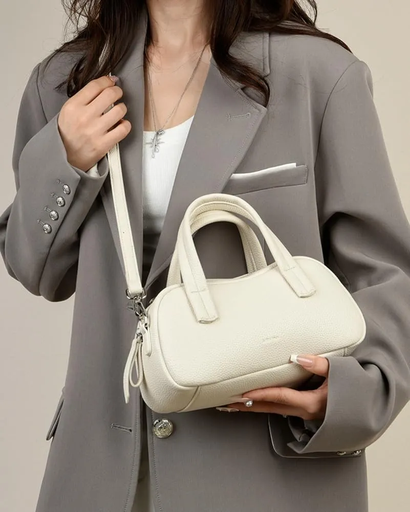 Trendy Crossbody Bags for Women Vegan Leather Shoulder Handbag Top Handle Satchel Bags Pillow Purse Clutch Tote Bag
