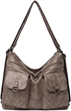 Trendy Hobo Shoulder Bags Women 2025 Spring Large Size Crossbody Purse Satchel Backpack Tote Handbags Multi-Pockets